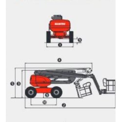 Camion nacelle 180 ATJ - Hauteur de travail 18,15m - Capacité 230kg - Moteur Kubota VI505-E3B