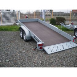 Remorque porte engin brenderup 2,5 t, 5,96m - 2 essieux