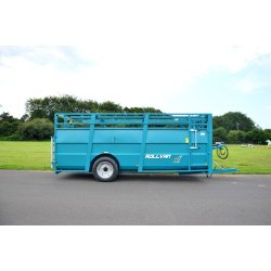 Rollvan 59 - Remorque bétaillère Rolland - PTAC 7800 kg - Système plain-pied hydraulique et sécurité optimale