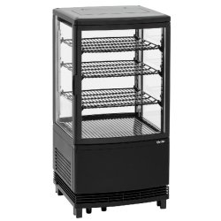 Mini-vitrine réfrigérée 64L2T noire 700358GV1 Bartscher