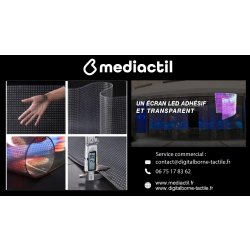 Ecran Vitrine LED Adhesif sur mesure - Transformer votre vitrine en écran LED