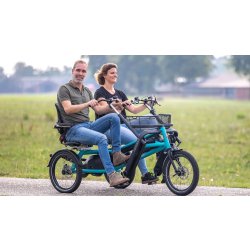 Tandem électrique côte à côte - Fun2Go - Van Raam avec sièges réglables et assistance électrique