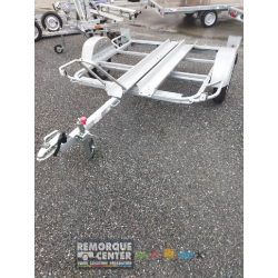 Grand châssis seul porte moto Lider - 1 essieu - PTAC : 750 kg - 178 x 167 cm - Référence 39420