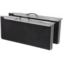Large rampe d'accès double pliable en aluminium - MX-DF-180 - Longueur 180/240/300 cm - Charge 300 kg