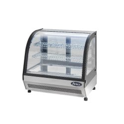 Vitrine réfrigérée vitre bombée 130L ATOSA