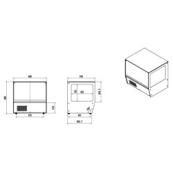 Vitrine réfrigérée vitrée positive courbe 125L Combisteel