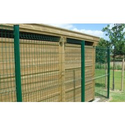Panneaux rigides à plis de renfort - Maille 200*50 avec système inviolable, couleurs standards RAL