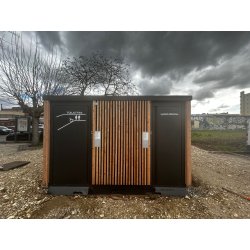Cabine PMR avec une cabine urinoir disponible en version manuelle, semi-automatique ou automatique - réf. 2052