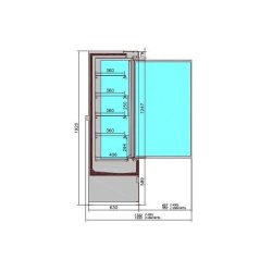 Chambre froide murale jamie 2 portes 1.5 l1510 7350.0055 COMBISTEEL