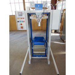 Ensacheuse gravitaire VAG 05 - pour sacs valves 25kg de billes plastiques, déplaçable sur roulettes