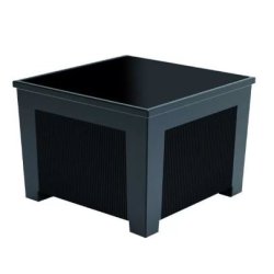 Jardinière Ona en fonte - coloris noir oxyron - différentes dimensions et poids