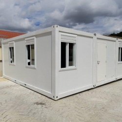 Module Iso Basic - Bungalow de chantier modulaire avec structure en acier galvanisé et panneaux isolants - Plus de 13 m²
