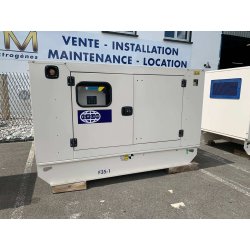 Groupe électrogène d'occasion avec capote neuf de déstockage - FG WILSON - 35 KVA -  F35-1