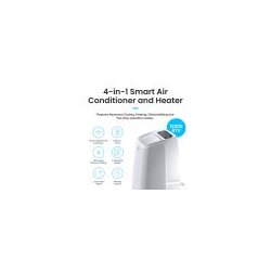 Climatiseur mobile Pro Breeze - 12000 BTU - Commande vocale - Chauffage & déshumidification - Classe énergétique A