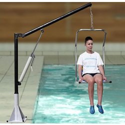 Lève-personne hydraulique, capacité de charge 150kg, pour faciliter le transfert des personnes handicapés dans vos piscines et spas