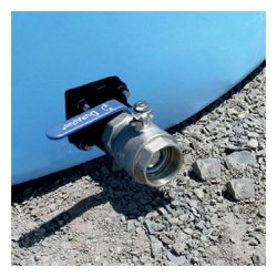 Cuve de stockage d'eau 25000L - PREMIUM - AQUA 25500 - Citerne aérienne avec vanne inox DN80