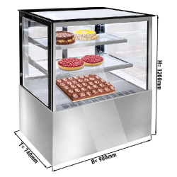 Vitrine réfrigérée de présentation avec service arrière 90 cm (gaz écologique r290a)