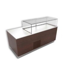 Vitrine réfrigérée non canalisable Perla - modèles avec ou sans réserves, vitrage collé ou vissé