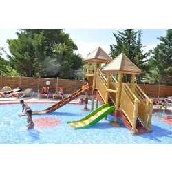 Pataugeoire - Structures de jeux thème jungle - Gamme exotique Aquadrolics