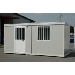 Bungalow de chantier - ossature en profils d'acier galvanisé avec peinture à chaud - isolé série ECO1Z - bureau et vestiaire