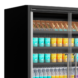 Vitrine réfrigérée Galaxy+ GP10FGD Black - très basse consommation et design somptueux