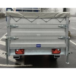 Remorque porte-engins double essieux - dimensions 253x152 cm - PTAC jusqu'à 2000 kg