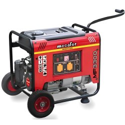 Groupe électrogène MF 3300 - Mecafer - jusqu'à 3000W, 2600W en continu, transportable avec autonomie de 11h