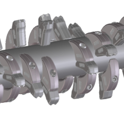 Broyeur forestier à bras TFC/TFAM/TFA/TFB/TFW/TFX/TFS - structure en Hardox et Strenx - moteur à pistons