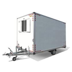 Bauwagen 15 42 22 - Remorque fourgon chantier Humbaur - 5.64m - 6 personnes - Parois sandwich