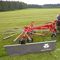 MF RK 361 DSR - Andaineur monorotor Massey Ferguson - 3,6 m - Attelage 3 points, tête rigide, série Alpine