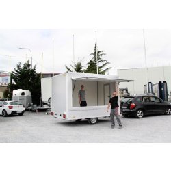 Remorque de vente - Humbaur 5900 HVK 132921 - Panneaux sandwich isothermes et châssis modulaire galvanisé