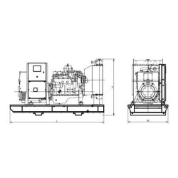 Groupe électrogène Diesel 400/230 V - 50 Hz - 3 Phases - AD490 (EU) - Motorisation Doosan Hyundai 414 kW