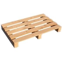 Palette en bois à chevrons - 2 entrées