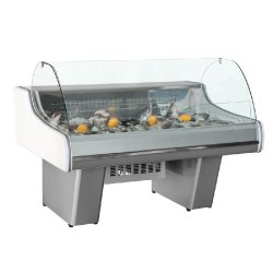 Vitrine réfrigérée Lamparo - spéciale poissonnerie - température réglable 0/+3°C - cuve inox