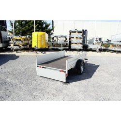 Remorque modulaire et étanche à 1 essieu 750 kg sans frein avec bâchage sur mesure - humbaur - 1374
