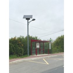 Lampadaire solaire urbain à LED en acier galvanisé thermolaqué - 5.5 m - 40 W / 4800 Lm - ARL-AL002