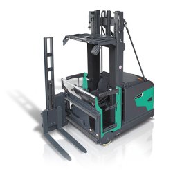 Chariot tri-directionnel Mitsubishi VNT15-20(XL) - options disponibles - électrique - capacité 1100-1400 kg