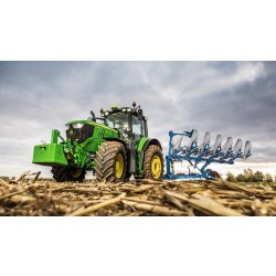 6195M Tracteur agricole - John Deere - 195 ch, moteur 6 cylindres 6,8L, empattement 2,8m