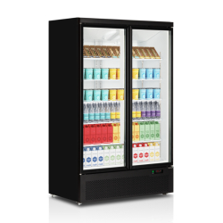 Vitrine réfrigérée verticale MAXI FRESH 2 portes - 809 litres - 1253 x 710 x 2003 mm - froid positif ventilé