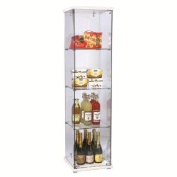 Vitrine plafond blanc 3 tablettes 40x40x160cm