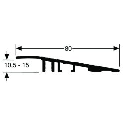 Rampe d'accès PMR Romus - Pour sols de 10,5 à 15 mm - Compatible tire-palettes, chariots et fauteuils roulants