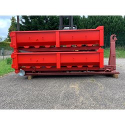 Benne ampliroll 3,5t - ridelles fixes - 2,2m3 - modèle C 3.2 - IPN 140 - doubles vantaux