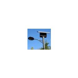 Lampadaire urbain solaire FU518 - LED 36W - acier galvanisé - 6,2 m - panneau solaire 120Wc - batterie 150Ah