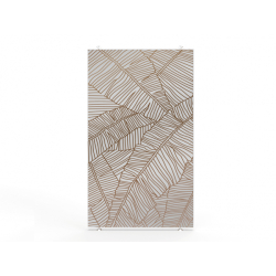 Cloison amovible en aluminium et toile tendue - végétal - sur mesure - Tisalia