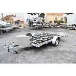 Remorque pour 10 vélos - Erde Expert PLM 170 - Plateau polyvalent, fabrication française
