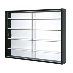 Kt9768-911 - vitrine murale "collecty" pour miniatures - noir et blanc - inter link - 80x9,5x60 cm