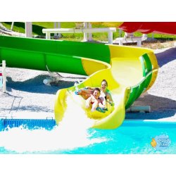 Toboggan ouvert à bouée - large choix de couleurs pour les glissières