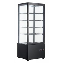 Vitrine réfrigérée de comptoir 98 L - double vitrage - refroidissement ventilé - thermostat réglable