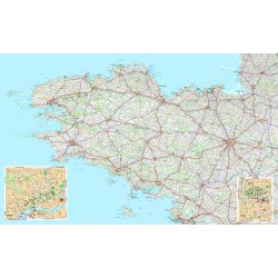 Carte de la bretagne michelin