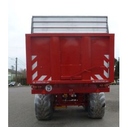 Remorque agricole B180BV en aciers spéciaux - Delaplace - Charge 18 tonnes avec rehausses et sécurité